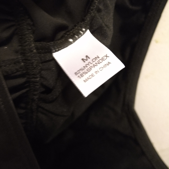 new without tags size S/M black High Waisted Peplum Tankini - Picture 8 of 12